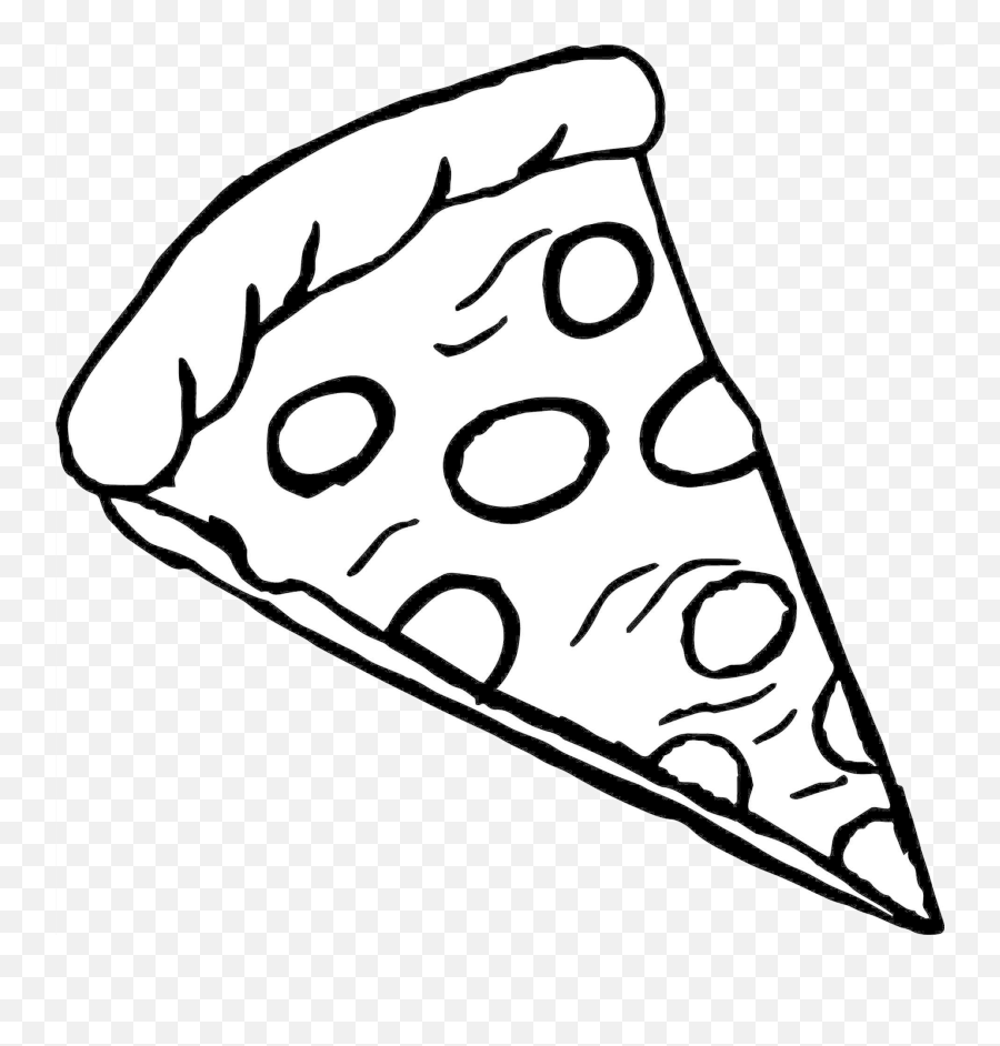 Black And White Pizza Pictures - Pizza Slice Coloring Pages Emoji,Pizza Slice Emoji