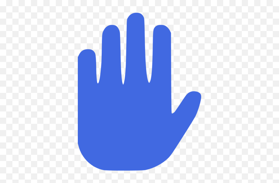 Royal Blue Stop 3 Icon - Free Royal Blue Stop Icons Purple Stop Icon Emoji,Hand Stop Emoticon
