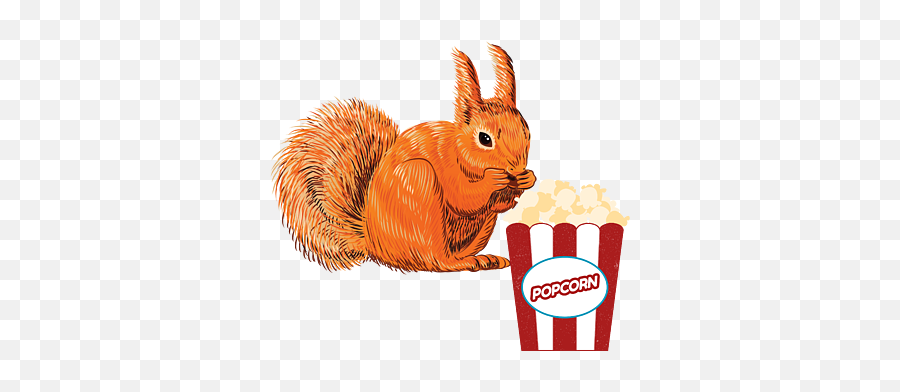 Squirrel Movie Junkie Puzzle For Sale By Julia Redford - Red Squill Animal Drawing Emoji,Crips Emoji