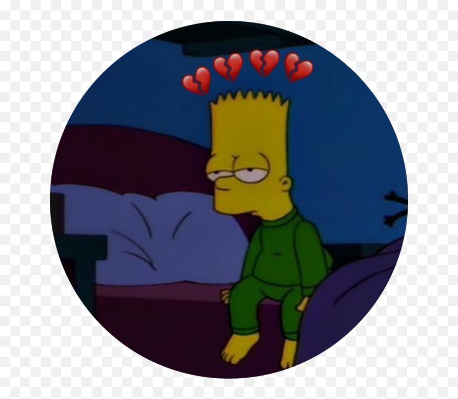 Download Bart Simpsons Black Heart Emoji Wallpaper