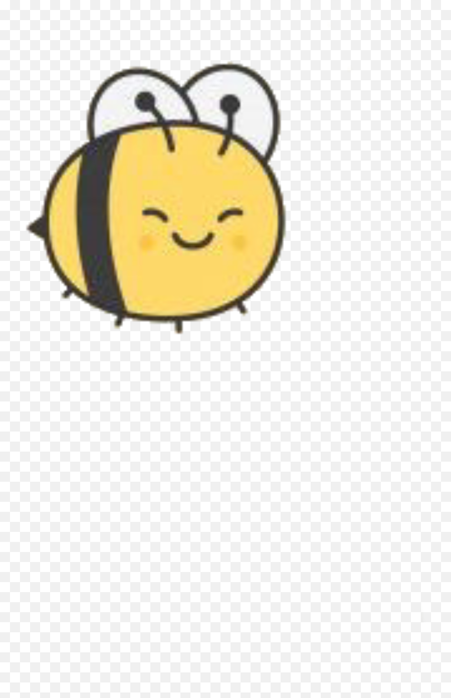 Tinymojis Bee Yellow Cute Small Sticker By Goopie Emoji,Tiny Fight Emoticon