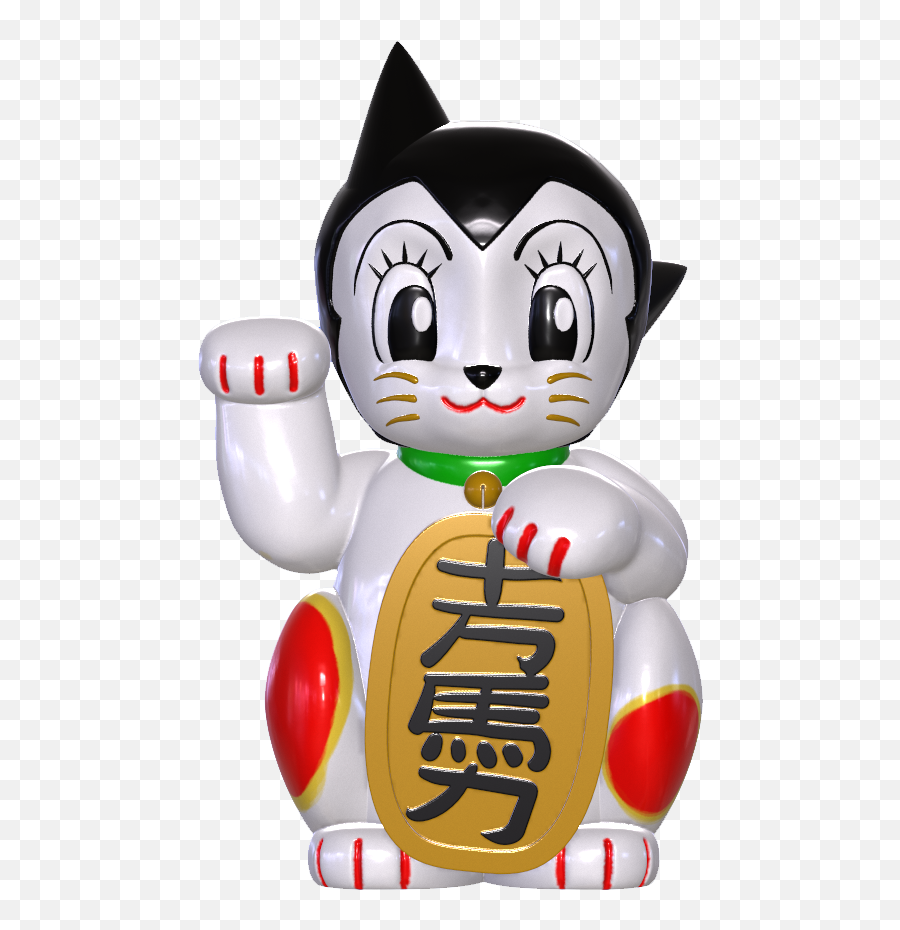 Doomco Designs X Tezuka Productions Presents Maneki - Astro Emoji,Japanese Emoticon Thumbs Up Cat
