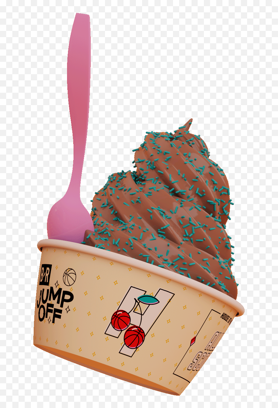 Br Jump - Off Emoji,Emoji Theme Ice Cream Sundae Dish