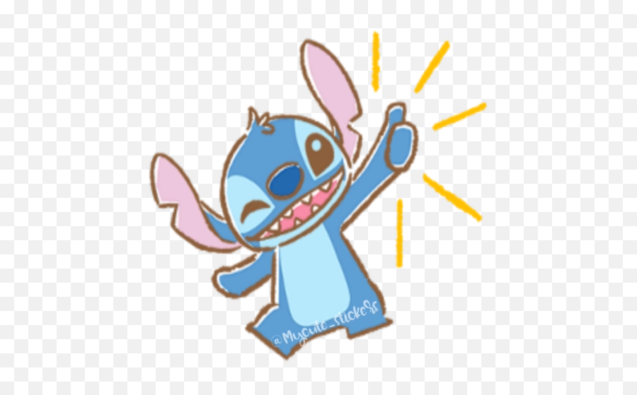 Sticker Maker - Stitch Kawaii By Cs Emoji,How To Draw A Stich Emojis