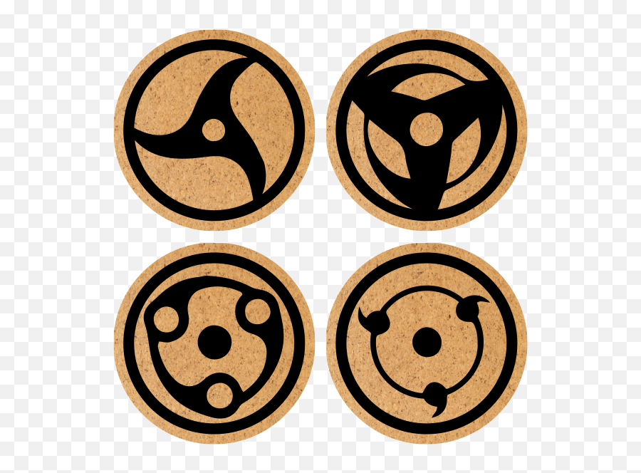 Anime Signs And Symbols Geek Coasters - Tenstickers Emoji,Facebook Emoticons Rainbow Starry Eyes