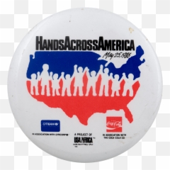 Hands Across America Busy Beaver Button Museum Emoji,Emoji For Coca Cola
