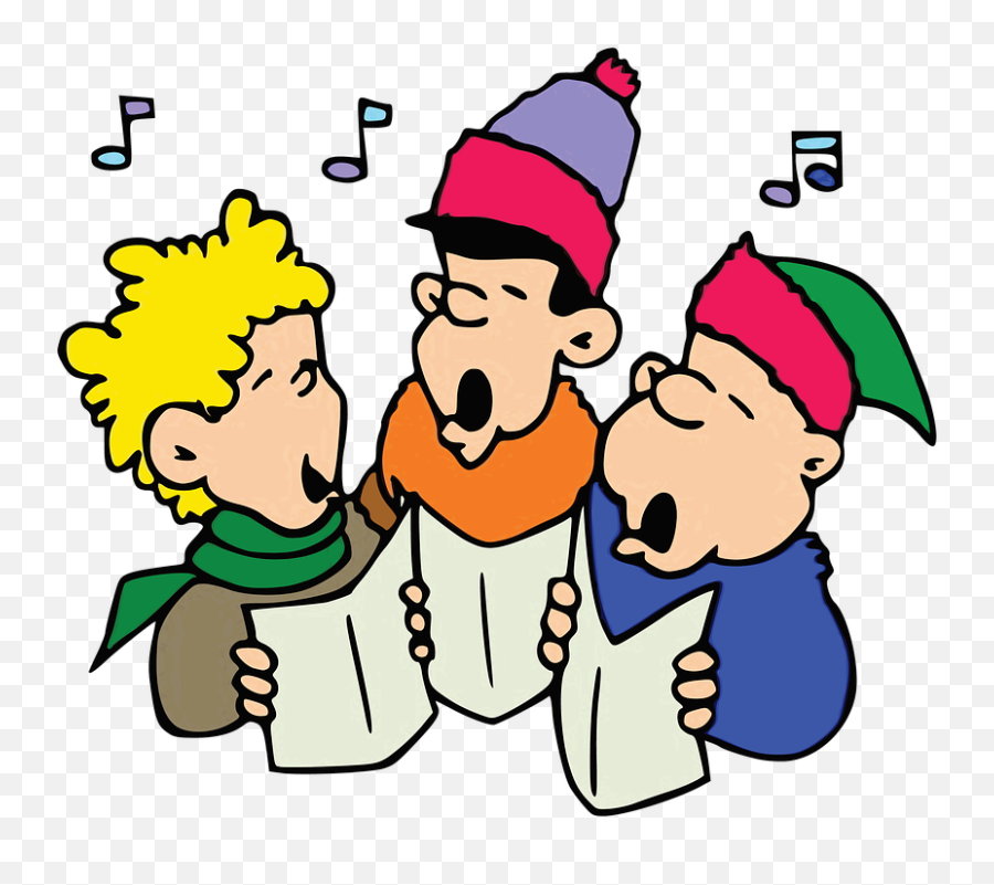 Christmas Singers Boys Children - Carols Clipart Emoji,The Emotions Christmas Songs
