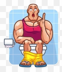 Bodybuilder Whatsapp Stickers - Stickers Cloud Ugly Emoji,Body Building Emoji