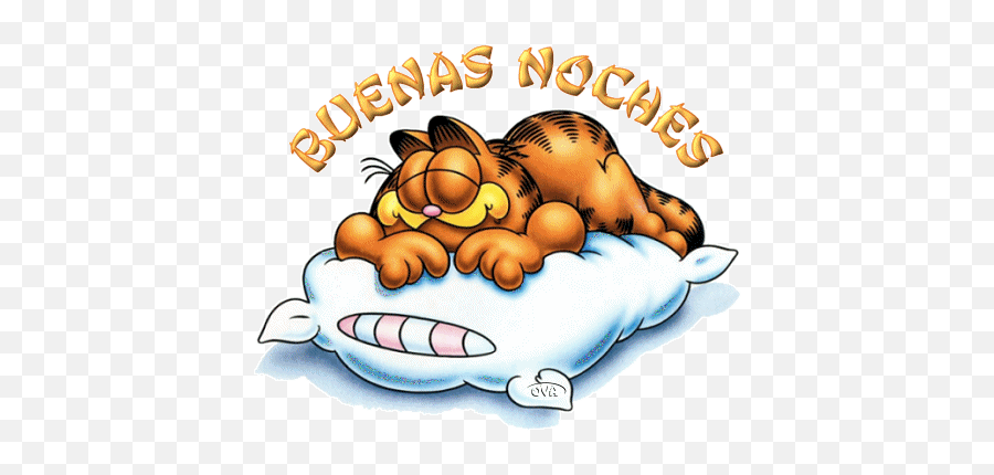 Frases Gifs Y Saludos De Buenas Noches - Feliz Noche Garfield Gif Emoji,Buenas Noches Con Emojis
