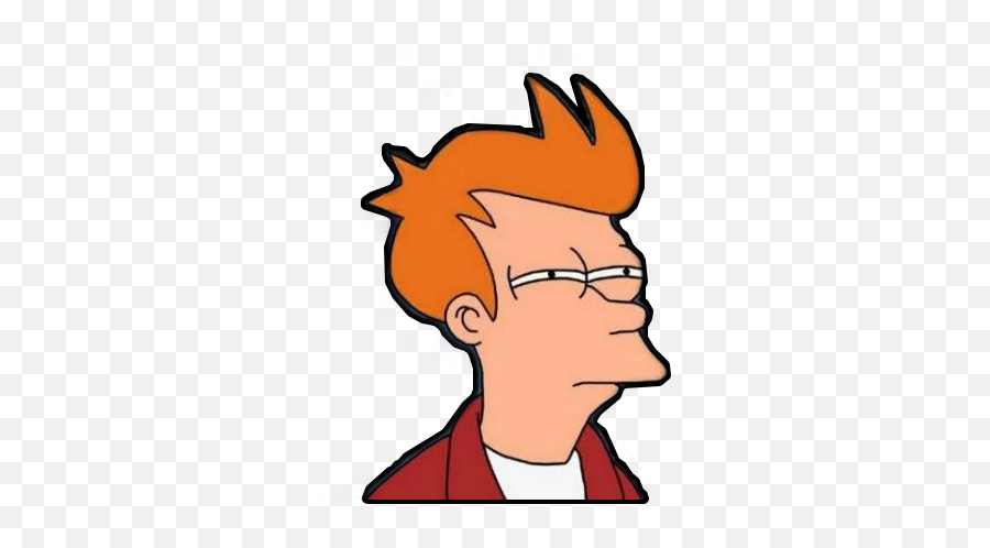 Fry Futurama Sticker - Suspicious Sticker Emoji,Fry Futurama Emoji