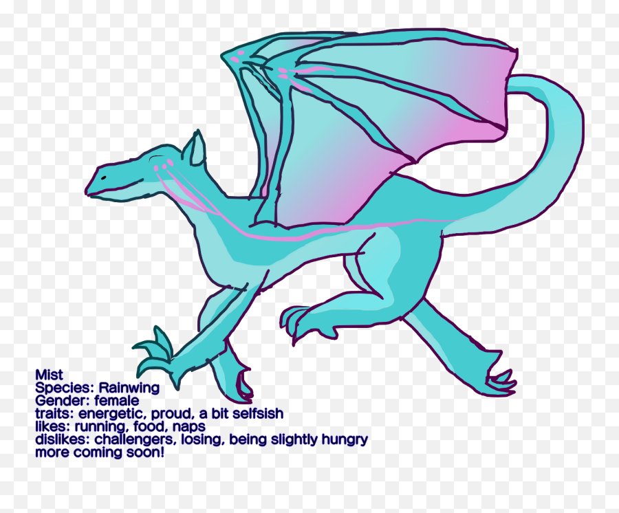 My Wings Of Fire Oc Galacticpetal - Mythical Creature Emoji,Rainwing Colors With Emotions