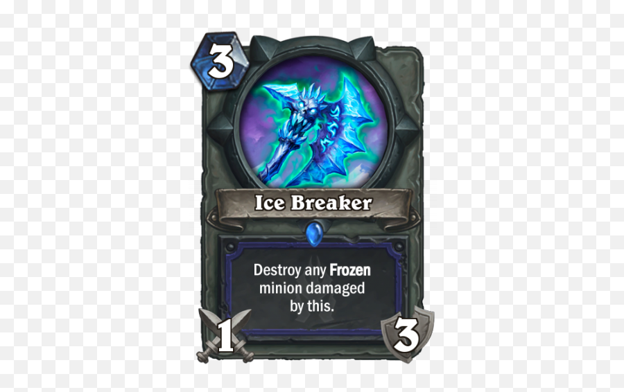 Knights Of The Frozen Throne Card Reveal Ice Breaker - Hearthstone Donald Trump Emoji,Freezing Emoji For Texting