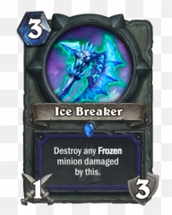 Knights Of The Frozen Throne Card Reveal Ice Breaker - Hearthstone Donald Trump Emoji,Freezing Emoji For Texting