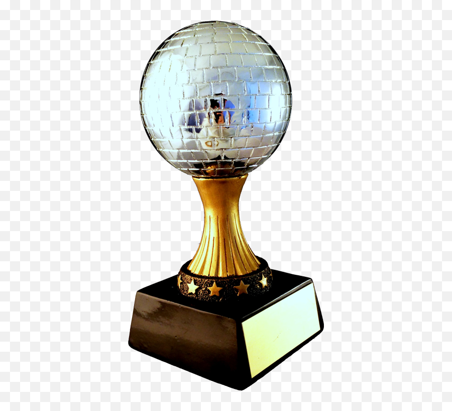 Mirror Ball Resin Trophy - For Golf Emoji,Emoji Swimming Mirror