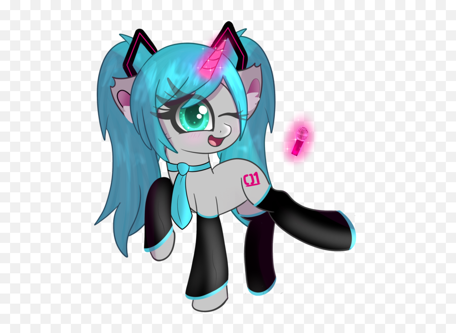 Levitation Magic Mare Microphone - Fictional Character Emoji,Hatsune Miku Emotion