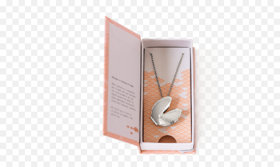 Fortune Cookie Locket Signature Sterling Silver - Necklace Emoji,What Is The Emotion Of The Abraham Lincoln Letter To Grace