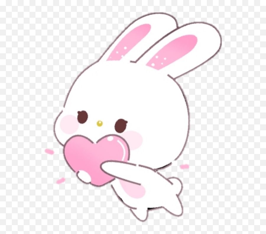 Bunny Tumblr Posted - Kawaii Transparent Background Bunny Cartoon Emoji,Rabbit Emojis Tumblr