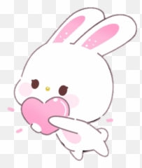 Bunny Tumblr Posted - Kawaii Transparent Background Bunny Cartoon Emoji,Rabbit Emojis Tumblr