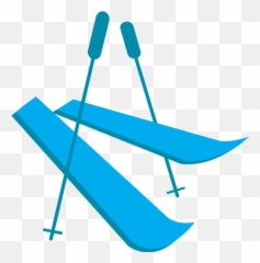 Skis Emoji Clipart - Skidor Clipart,Ski Color Emojis