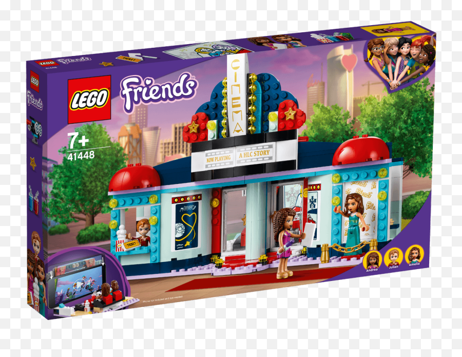 Heartlake City Movie Theater 41448 - Lego Friends Sets Lego Friends Movie Theater Emoji,Popcorn Emoji With Feet