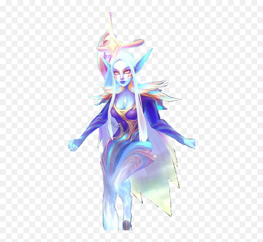 Leagueoflegends Soraka Dawnbringer Sticker By Ghost - Soraka Gif Png Emoji,Ghost Emoji Costume