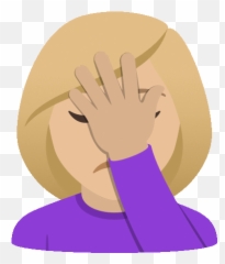 Facepalm Joypixels Gif - Facepalm Emoji,Shaking My Head Emoji