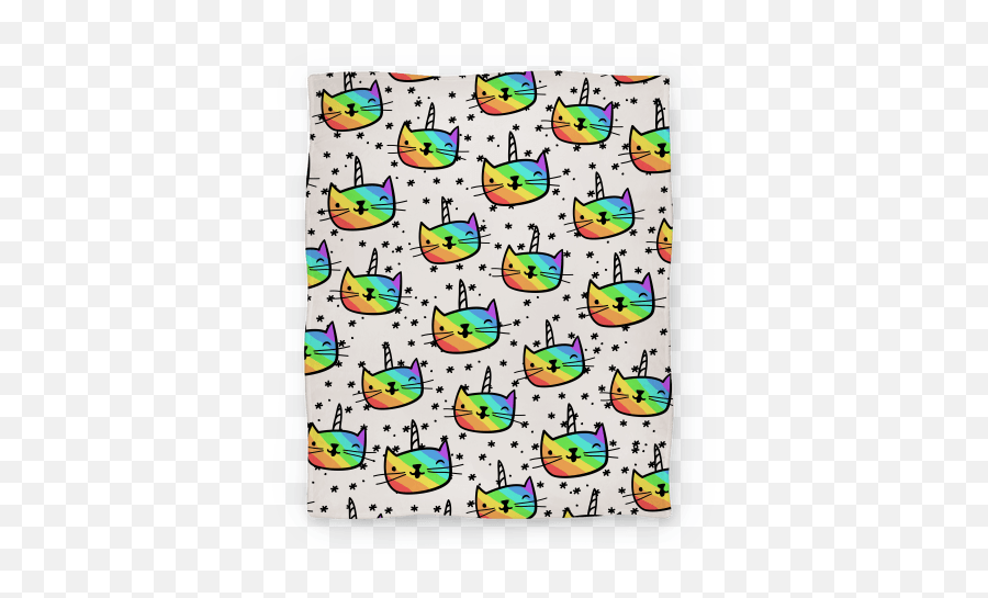 Caticorn Pattern Blanket Blankets Lookhuman Emoji,T Cat Emoticon