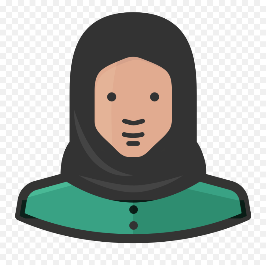 Muslim Woman Icon - Female Muslim Icon Clipart Full Size Emoji,Emoji Female Icon Png