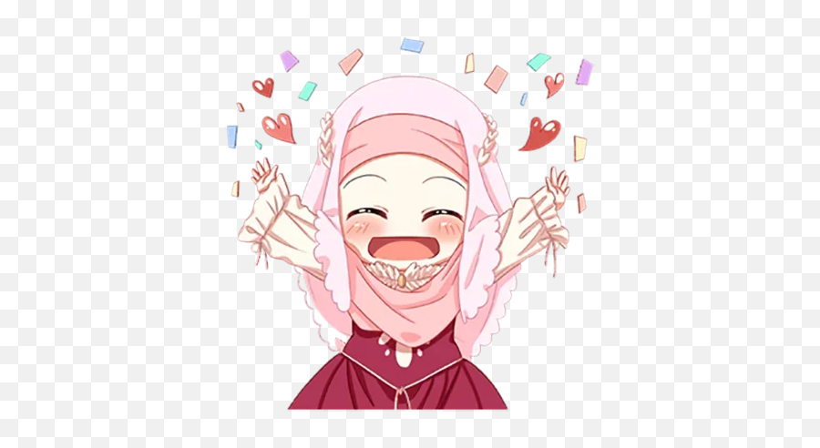 Telegram Sticker 38 From Collection Hijab Princess Emoji,Princess With Emojis