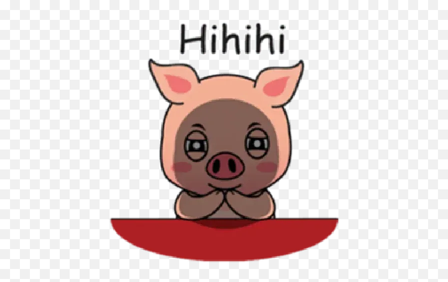 Laizy Piggy Daily Talk Sticker Pack - Stickers Cloud Emoji,Bye! Waving Emoji