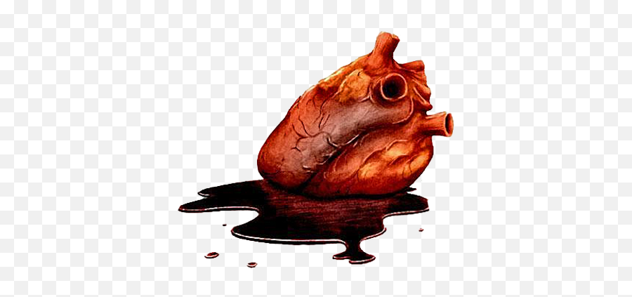 Heart Bleed Aesthetic Sticker By Adlersoreson - Halloween Body Parts Png Emoji,Bleeding Heart Emoji