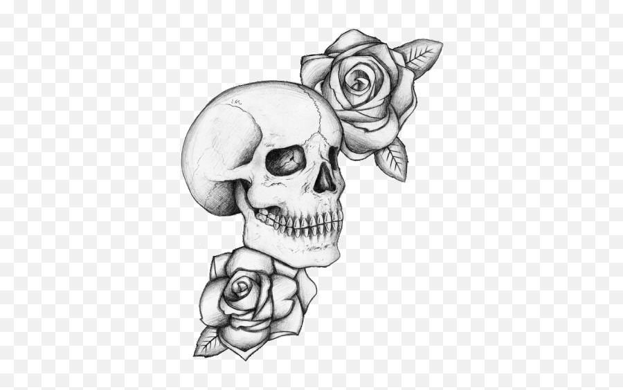 Skull Flower Sticker - Skull Flower Love You To Death Emoji,Skull Blue Tear Skull Emoji