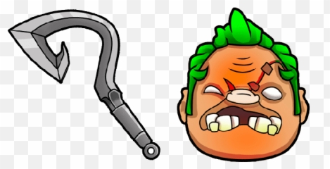 Pudge Cute Cursor Emoji,Juggernaut And Windranger Emoticons