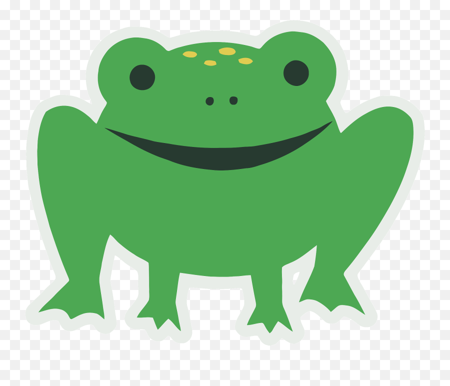 Cartoon Frog Clipart Free Download Transparent Png Creazilla - Cartoony Frog Emoji,Animated Frog Emoticon