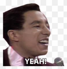 Yeah Smokey Robinson Gif - Spokesperson Emoji,Smokey Robinson I Second That Emotion