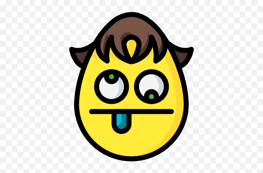 Crazy - Free Smileys Icons Transparent Png Emoji Weird,Butter Emoticon