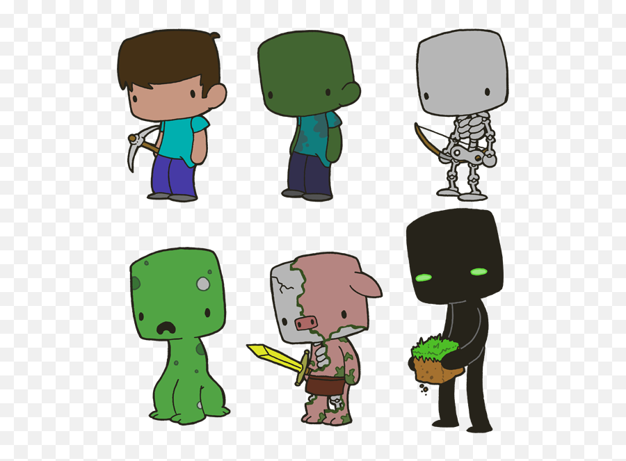 Minecraft Zombie Png - U201c Lilu0027 Minecraft Cute Minecraft Fan Minecraft Fan Art Emoji,Funny Emoji Tricks