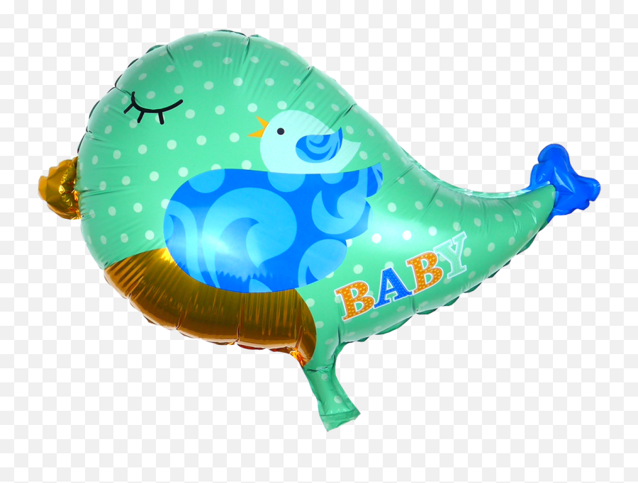 24 Inch Birdie Mylar Balloon Green For Baby Shower - Happy Emoji,Bird 1 4 0 Emoji