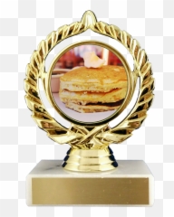 Pancake Trophy On Marble Base - Pancake Trophy Emoji,Emoji Pancake Pan