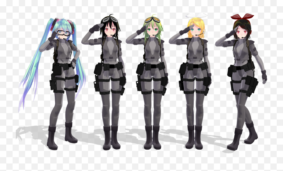 Hd Mmd Salute Pose Transparent Png Emoji,Mmd Poses Emotions