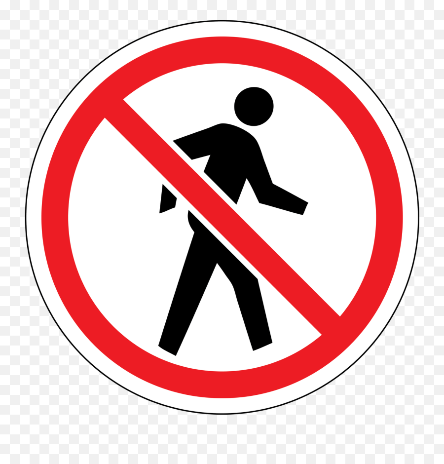 No People Sign Red Circle Wall Sign - No People Sign Emoji,Road Sign Emojis