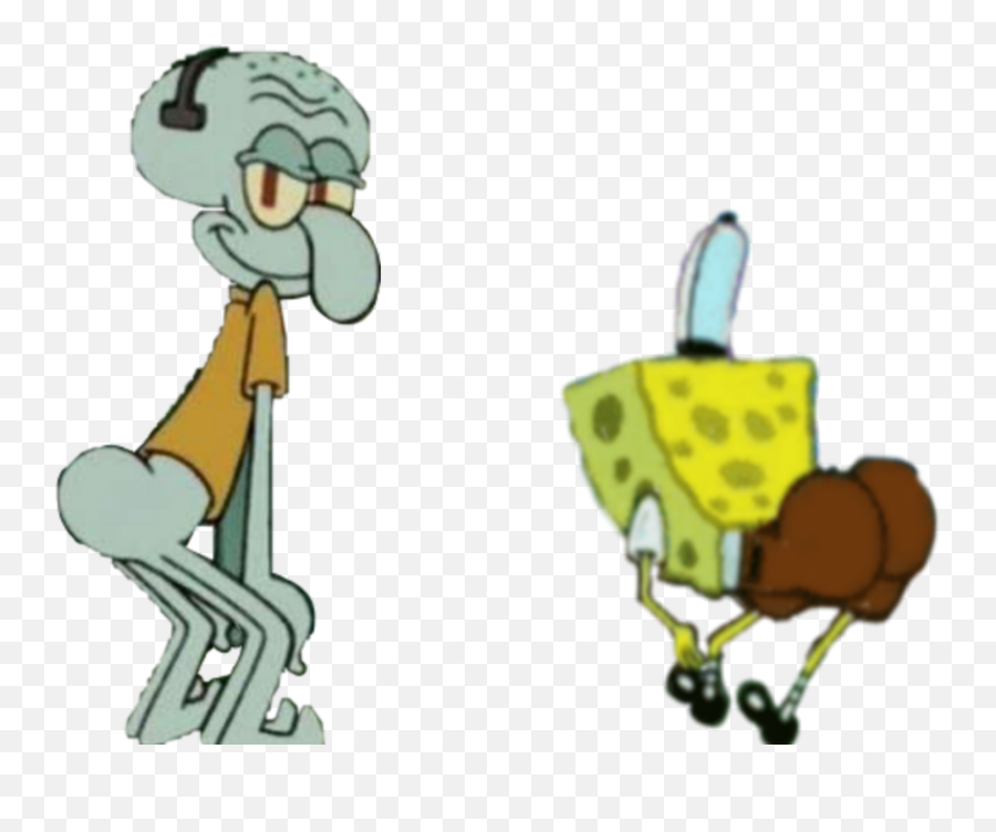 Discover Trending Squidward Stickers Picsart - Fictional Character Emoji,Squidward With Iphone And Heart Emojis
