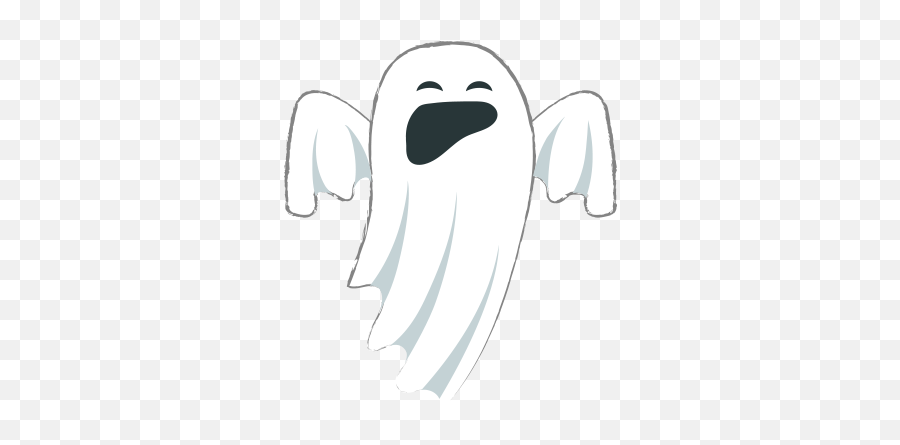 Ghost Halloween Emoji By Toi Do - Supernatural Creature,Halloween Emojis Black And White