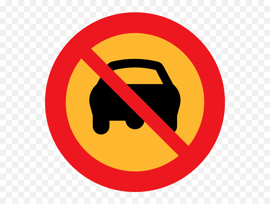 No Cars Sign Clip Art 103628 Free Svg Download 4 Vector - Do Not Drive Clipart Emoji,Car Emoticon Sign