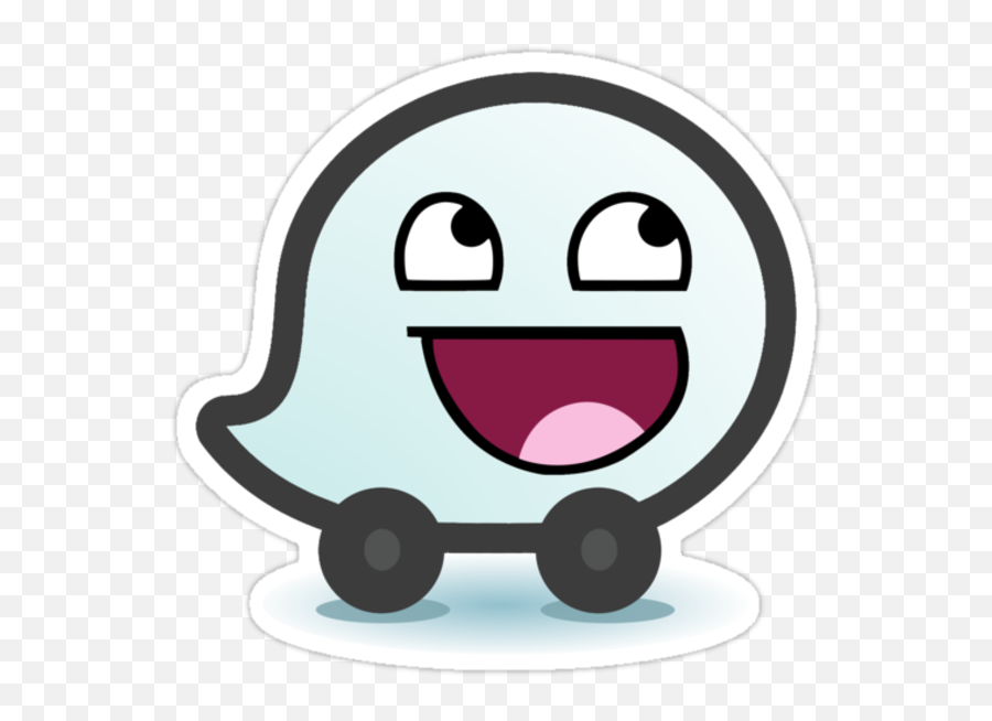 Waze Iz Awezome - Png Transparent Waze Logo Emoji,Throw Glove Down Emoticon