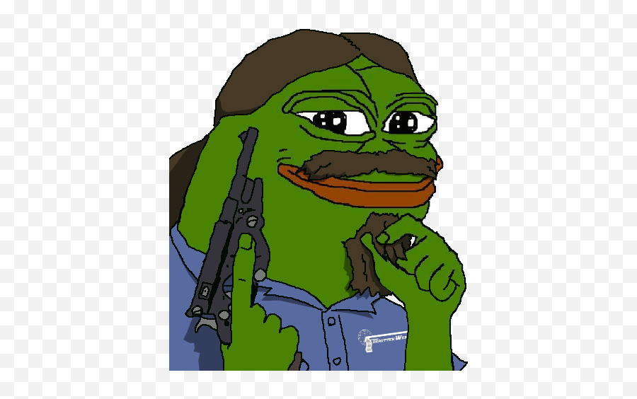 A 4chan - Ian From Forgotten Weapons Pepe Emoji,Meme About Emotion Using Weapons