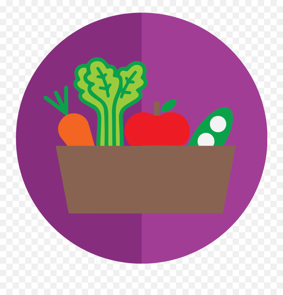 A Basket Of Fruits And Vegetables - Vegetable Clipart Full Basket Fruits And Vegetables Clipart Emoji,Purple Vegetable Emoji