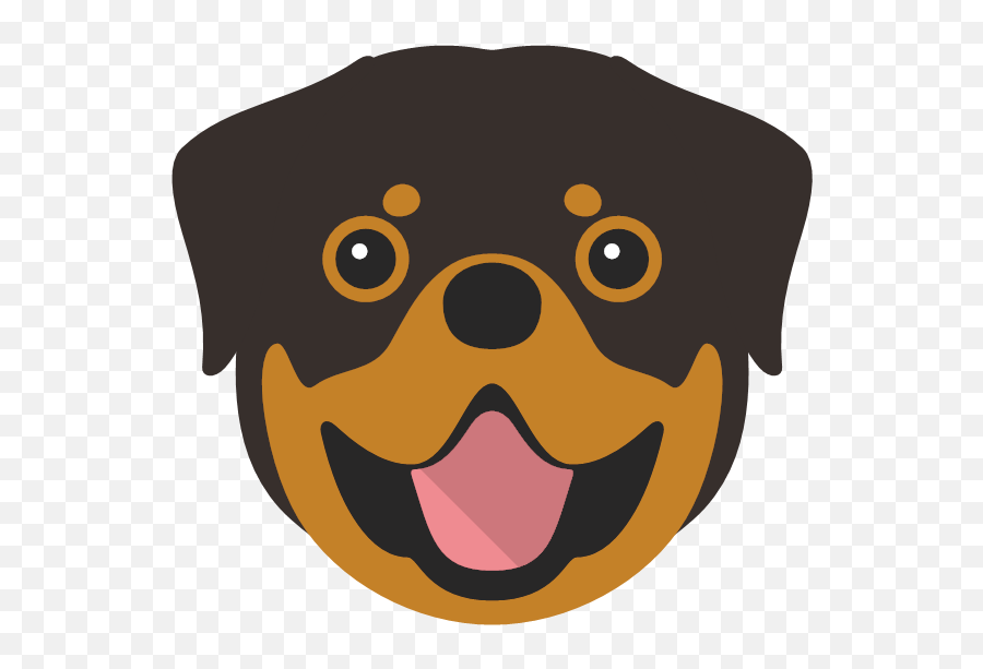 Personalized Dog Leashes U0026 Collars Yappycom - Rottweiler Icon Png Emoji,Happy Emojis Puppy