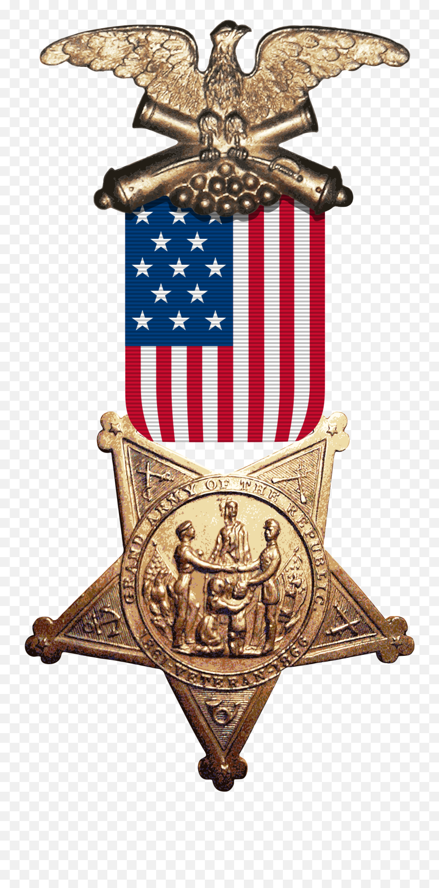 Medal Of Honor 1860s Clipart - Grand Army Of The Republic Medal Emoji,2 Medal Emoji Png
