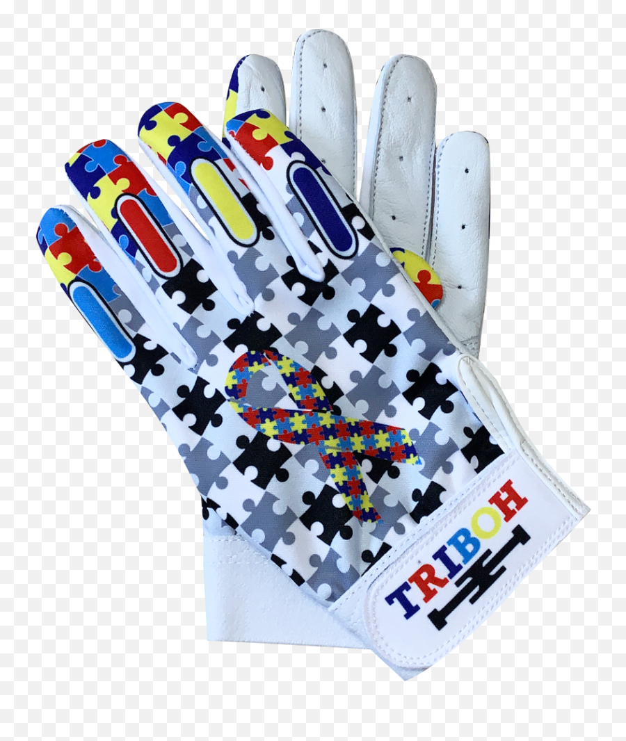 Adidas Gloves White Off - Safety Glove Emoji,Adidas Emoji Receiver Gloves